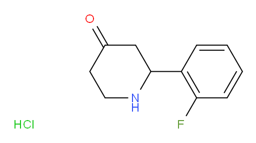 2-(2-fluorophenyl)piperidin-4-one hydrochloride