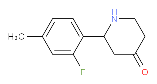2-(2-fluoro-4-methylphenyl)piperidin-4-one