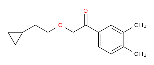 2-(2-cyclopropylethoxy)-1-(3,4-dimethylphenyl)ethanone