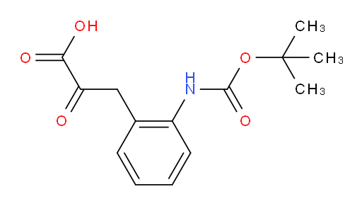 3-(2-((tert-butoxycarbonyl)amino)phenyl)-2-oxopropanoic acid