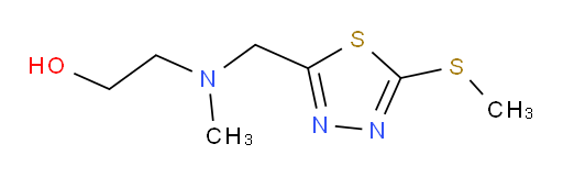 2-(methyl((5-(methylthio)-1,3,4-thiadiazol-2-yl)methyl)amino)ethanol
