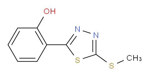 2-(5-(methylthio)-1,3,4-thiadiazol-2-yl)phenol