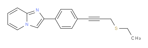 2-(4-(3-(ethylthio)prop-1-yn-1-yl)phenyl)imidazo[1,2-a]pyridine
