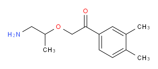 2-((1-aminopropan-2-yl)oxy)-1-(3,4-dimethylphenyl)ethanone