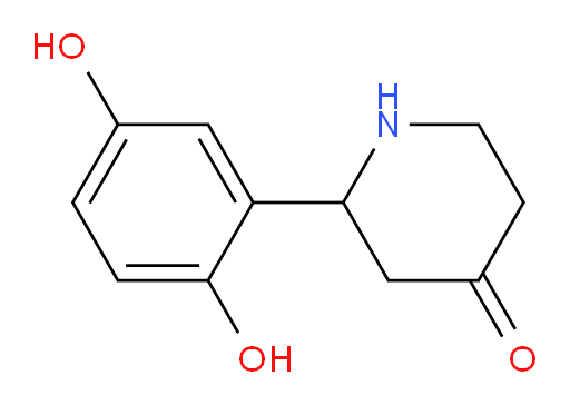 2-(2,5-dihydroxyphenyl)piperidin-4-one