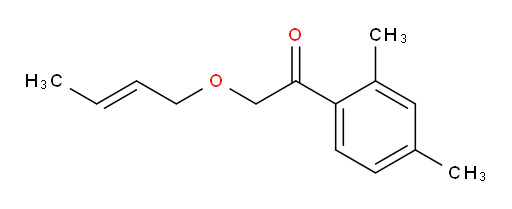 (E)-2-(but-2-en-1-yloxy)-1-(2,4-dimethylphenyl)ethanone