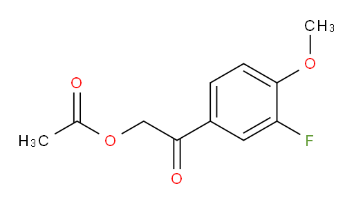 2-(3-fluoro-4-methoxyphenyl)-2-oxoethyl acetate