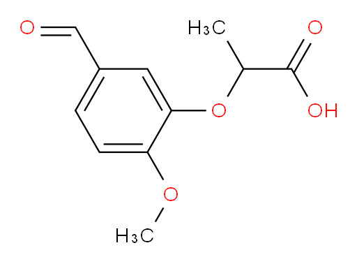 2-(5-formyl-2-methoxyphenoxy)propanoic acid