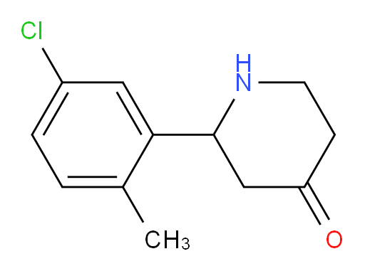 2-(5-chloro-2-methylphenyl)piperidin-4-one