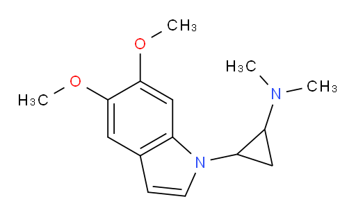 2-(5,6-dimethoxy-1H-indol-1-yl)-N,N-dimethylcyclopropanamine