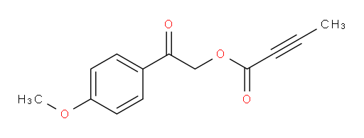 2-(4-methoxyphenyl)-2-oxoethyl but-2-ynoate