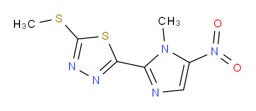 2-(1-methyl-5-nitro-1H-imidazol-2-yl)-5-(methylthio)-1,3,4-thiadiazole