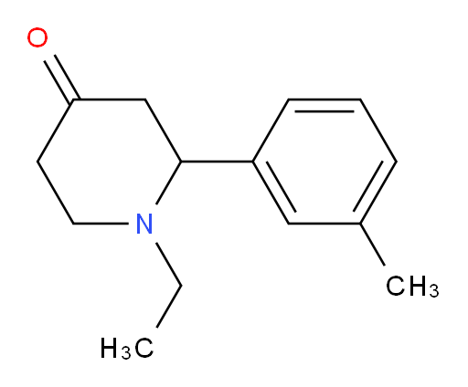 1-ethyl-2-(m-tolyl)piperidin-4-one