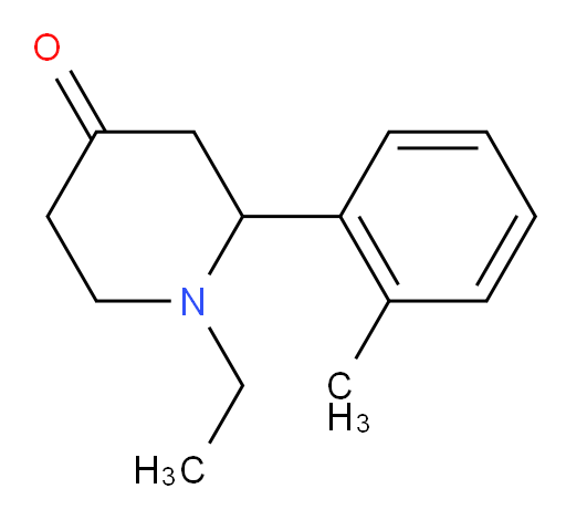 1-ethyl-2-(o-tolyl)piperidin-4-one