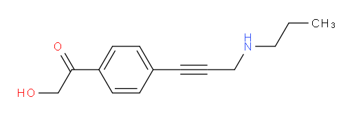 2-hydroxy-1-(4-(3-(propylamino)prop-1-yn-1-yl)phenyl)ethanone