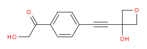 2-hydroxy-1-(4-((3-hydroxyoxetan-3-yl)ethynyl)phenyl)ethanone