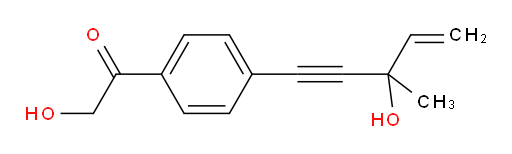 2-hydroxy-1-(4-(3-hydroxy-3-methylpent-4-en-1-yn-1-yl)phenyl)ethanone