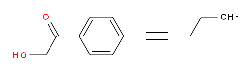2-hydroxy-1-(4-(pent-1-yn-1-yl)phenyl)ethanone