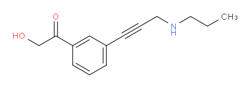 2-hydroxy-1-(3-(3-(propylamino)prop-1-yn-1-yl)phenyl)ethanone