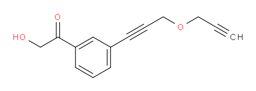 2-hydroxy-1-(3-(3-(prop-2-yn-1-yloxy)prop-1-yn-1-yl)phenyl)ethanone