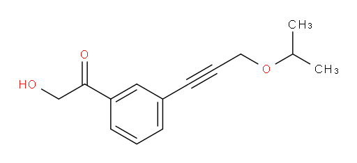 2-hydroxy-1-(3-(3-isopropoxyprop-1-yn-1-yl)phenyl)ethanone