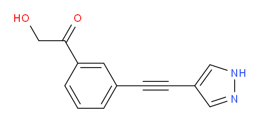 1-(3-((1H-pyrazol-4-yl)ethynyl)phenyl)-2-hydroxyethanone