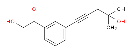 2-hydroxy-1-(3-(4-hydroxy-4-methylpent-1-yn-1-yl)phenyl)ethanone