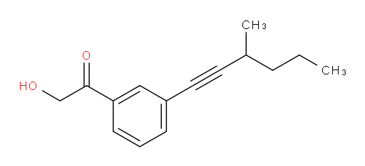 2-hydroxy-1-(3-(3-methylhex-1-yn-1-yl)phenyl)ethanone