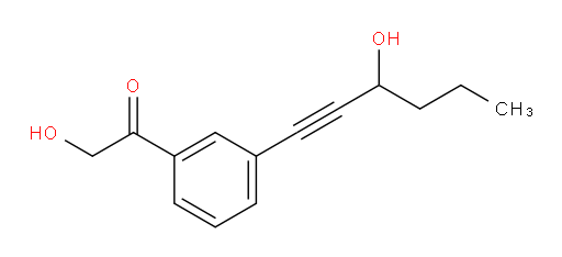 2-hydroxy-1-(3-(3-hydroxyhex-1-yn-1-yl)phenyl)ethanone