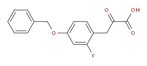 3-(4-(benzyloxy)-2-fluorophenyl)-2-oxopropanoic acid