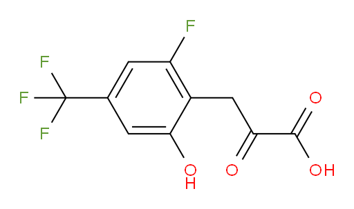 3-(2-fluoro-6-hydroxy-4-(trifluoromethyl)phenyl)-2-oxopropanoic acid