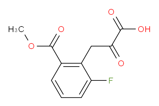 3-(2-fluoro-6-(methoxycarbonyl)phenyl)-2-oxopropanoic acid