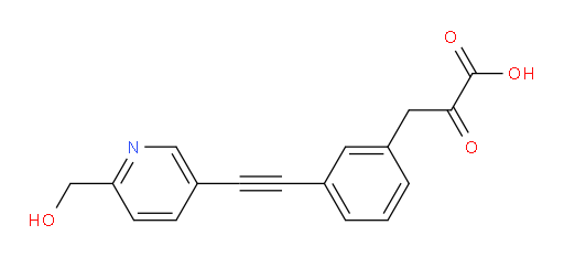 3-(3-((6-(hydroxymethyl)pyridin-3-yl)ethynyl)phenyl)-2-oxopropanoic acid