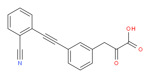 3-(3-((2-cyanophenyl)ethynyl)phenyl)-2-oxopropanoic acid