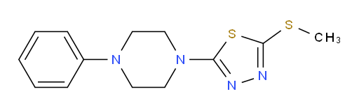 2-(methylthio)-5-(4-phenylpiperazin-1-yl)-1,3,4-thiadiazole