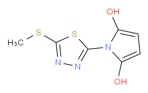 1-(5-(methylthio)-1,3,4-thiadiazol-2-yl)-1H-pyrrole-2,5-diol