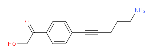 1-(4-(5-aminopent-1-yn-1-yl)phenyl)-2-hydroxyethanone