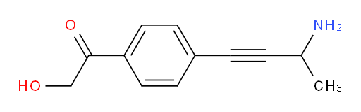 1-(4-(3-aminobut-1-yn-1-yl)phenyl)-2-hydroxyethanone