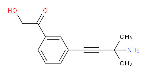1-(3-(3-amino-3-methylbut-1-yn-1-yl)phenyl)-2-hydroxyethanone