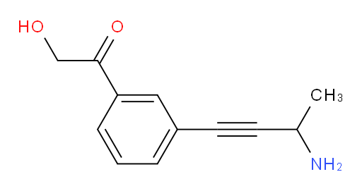 1-(3-(3-aminobut-1-yn-1-yl)phenyl)-2-hydroxyethanone