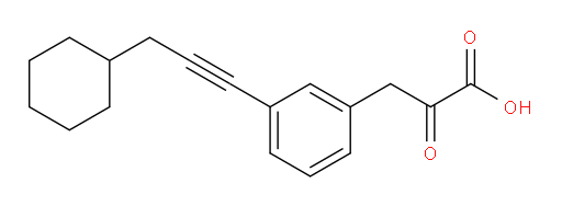 3-(3-(3-cyclohexylprop-1-yn-1-yl)phenyl)-2-oxopropanoic acid