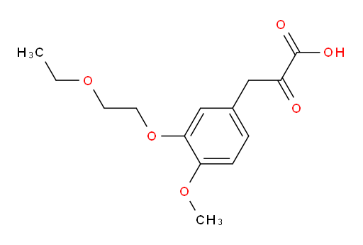 3-(3-(2-ethoxyethoxy)-4-methoxyphenyl)-2-oxopropanoic acid