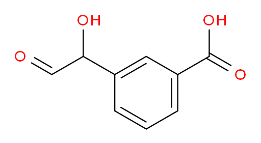 3-(1-hydroxy-2-oxoethyl)benzoic acid