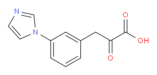 3-(3-(1H-imidazol-1-yl)phenyl)-2-oxopropanoic acid