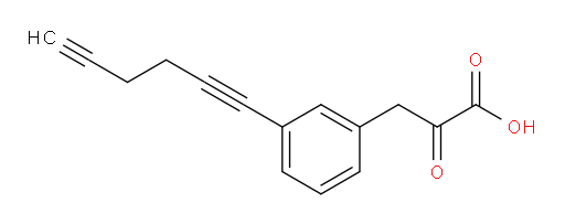 3-(3-(hexa-1,5-diyn-1-yl)phenyl)-2-oxopropanoic acid