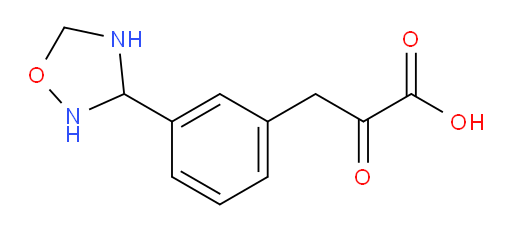 3-(3-(1,2,4-oxadiazolidin-3-yl)phenyl)-2-oxopropanoic acid