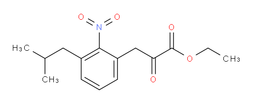 ethyl 3-(3-isobutyl-2-nitrophenyl)-2-oxopropanoate