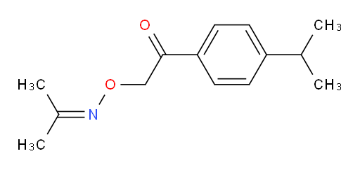 1-(4-isopropylphenyl)-2-((propan-2-ylideneamino)oxy)ethanone