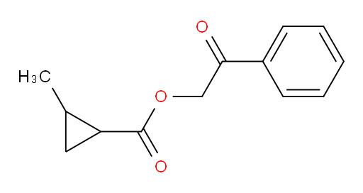 2-oxo-2-phenylethyl 2-methylcyclopropanecarboxylate
