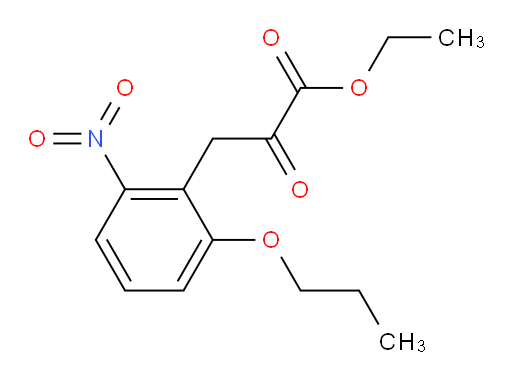 ethyl 3-(2-nitro-6-propoxyphenyl)-2-oxopropanoate